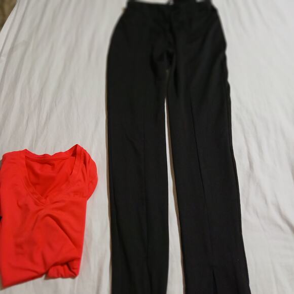 NWT Nanana dance leggings Med - Fila short-sleeved athletic top coral red M - Picture 3 of 11